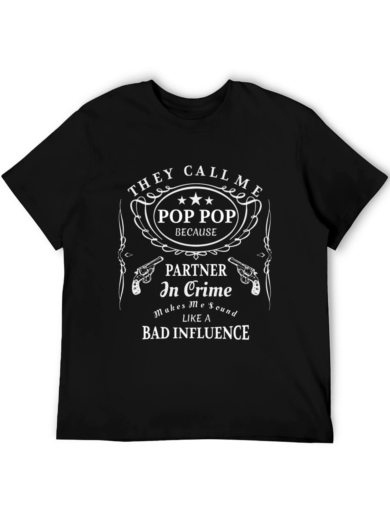 Pop Pop Partner in Crime Graphic T-Shirt