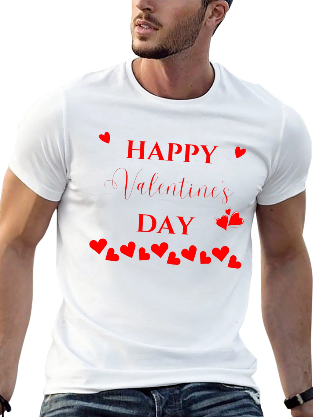 Happy Valentines Day T-Shirt - Heart Design