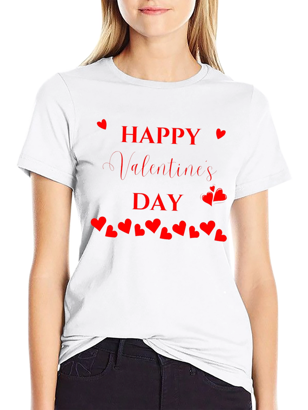 Happy Valentines Day T-Shirt - Heart Design