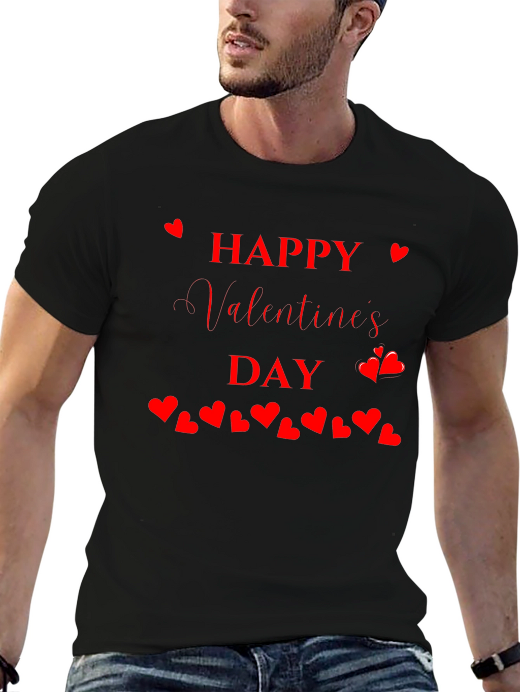 Happy Valentines Day T-Shirt - Heart Design