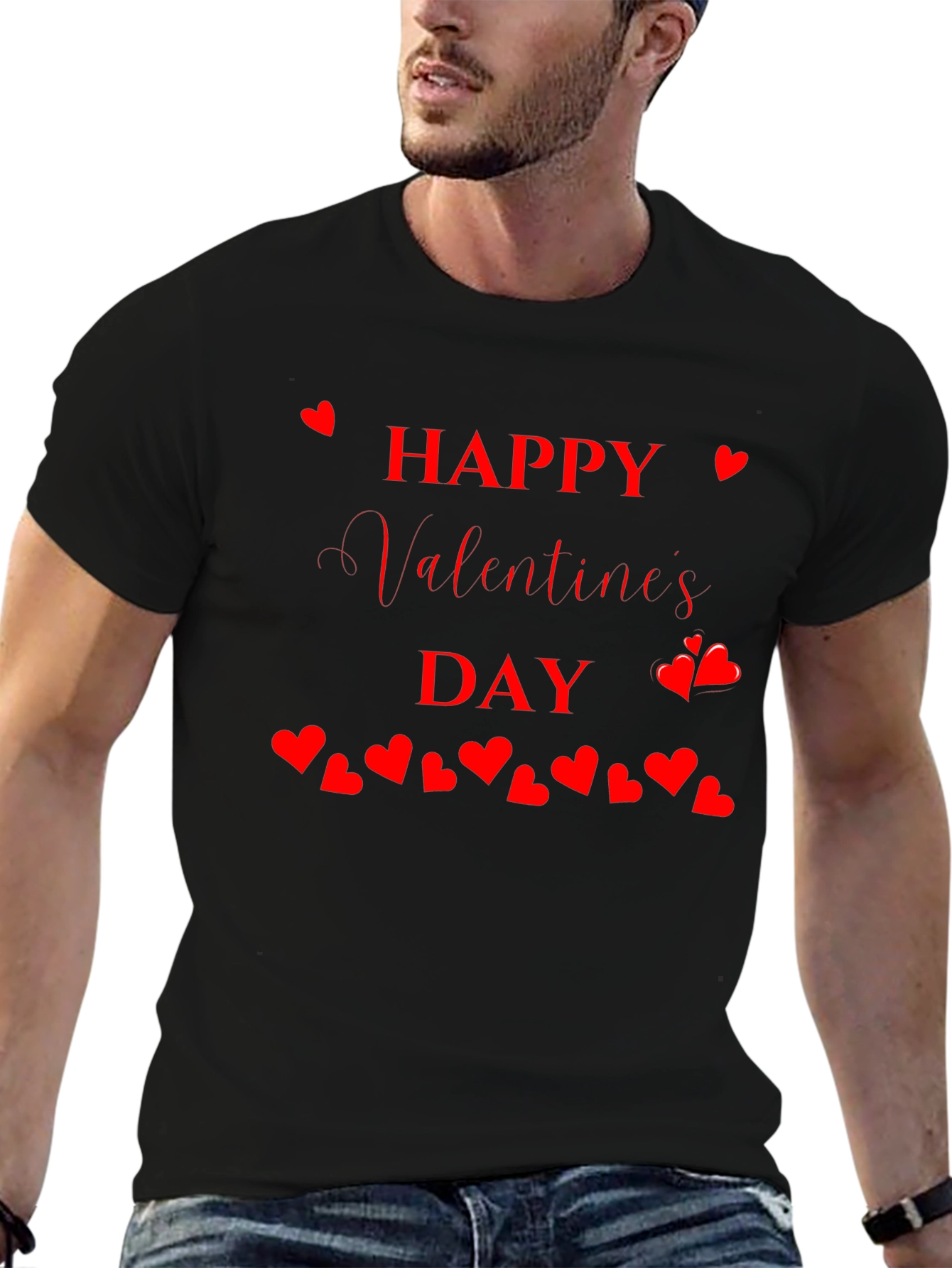 Happy Valentines Day T-Shirt - Heart Design