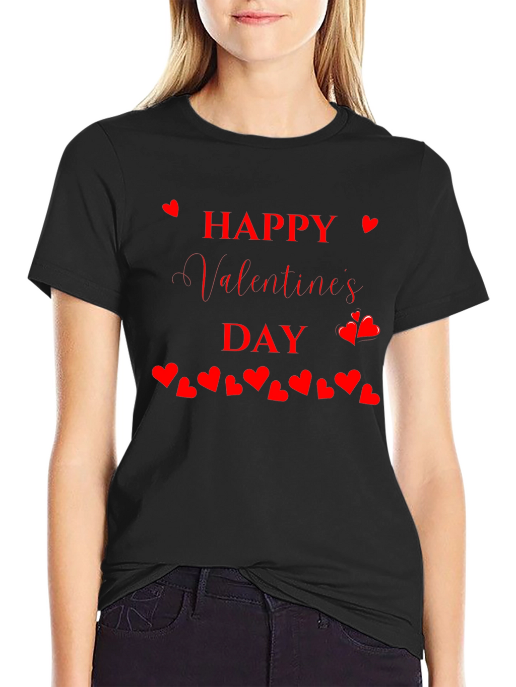 Happy Valentines Day T-Shirt - Heart Design