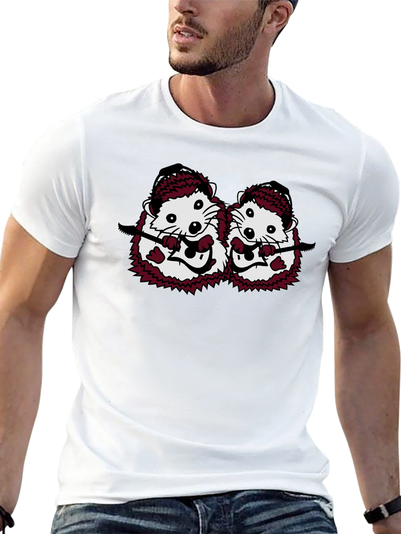 Whimsical Hedgehog Band T-Shirt