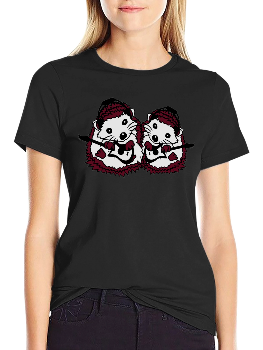 Whimsical Hedgehog Band T-Shirt
