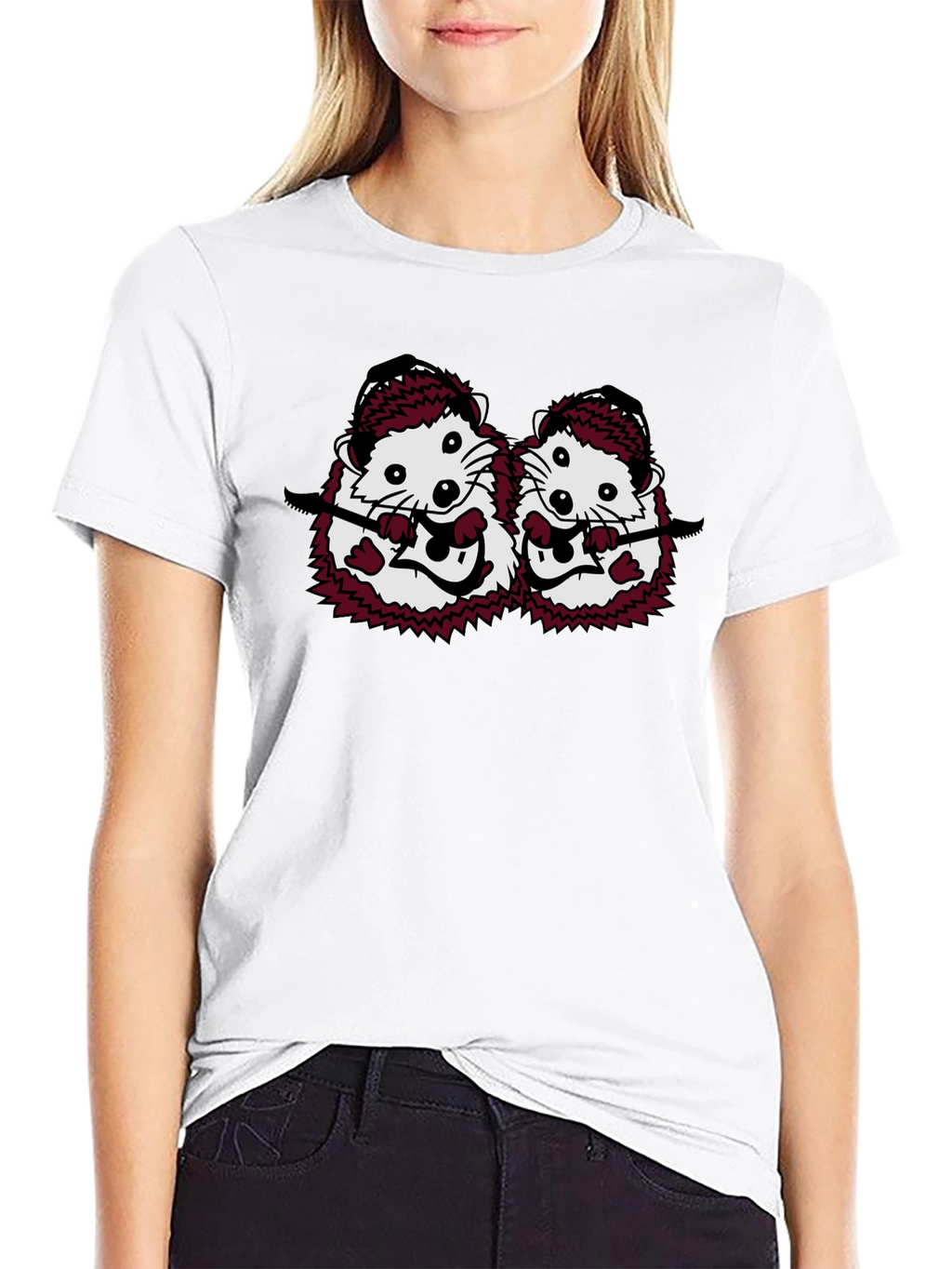 Whimsical Hedgehog Band T-Shirt