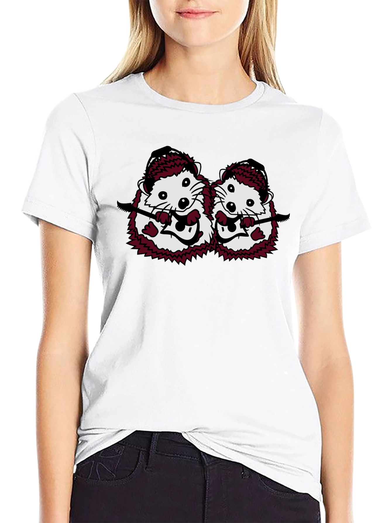 Whimsical Hedgehog Band T-Shirt