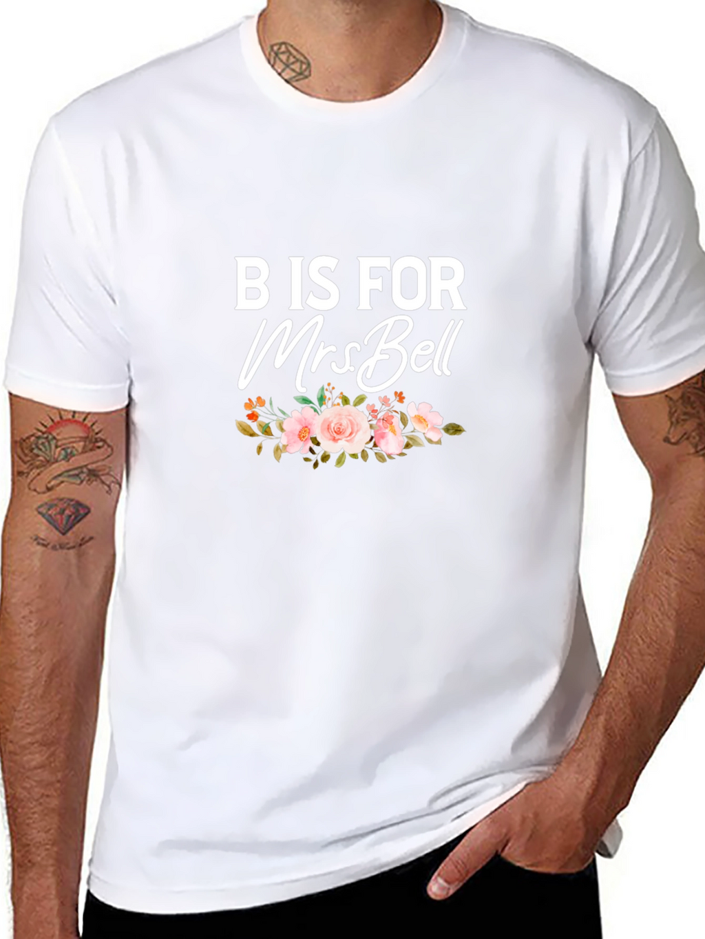 B is for Mrs Bell Floral T-Shirt