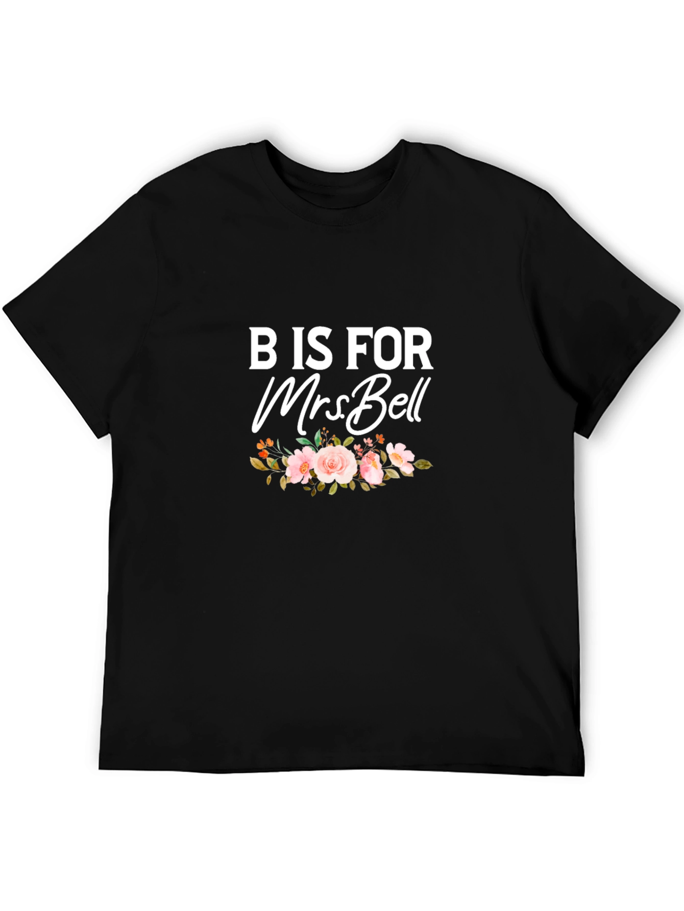 B is for Mrs Bell Floral T-Shirt