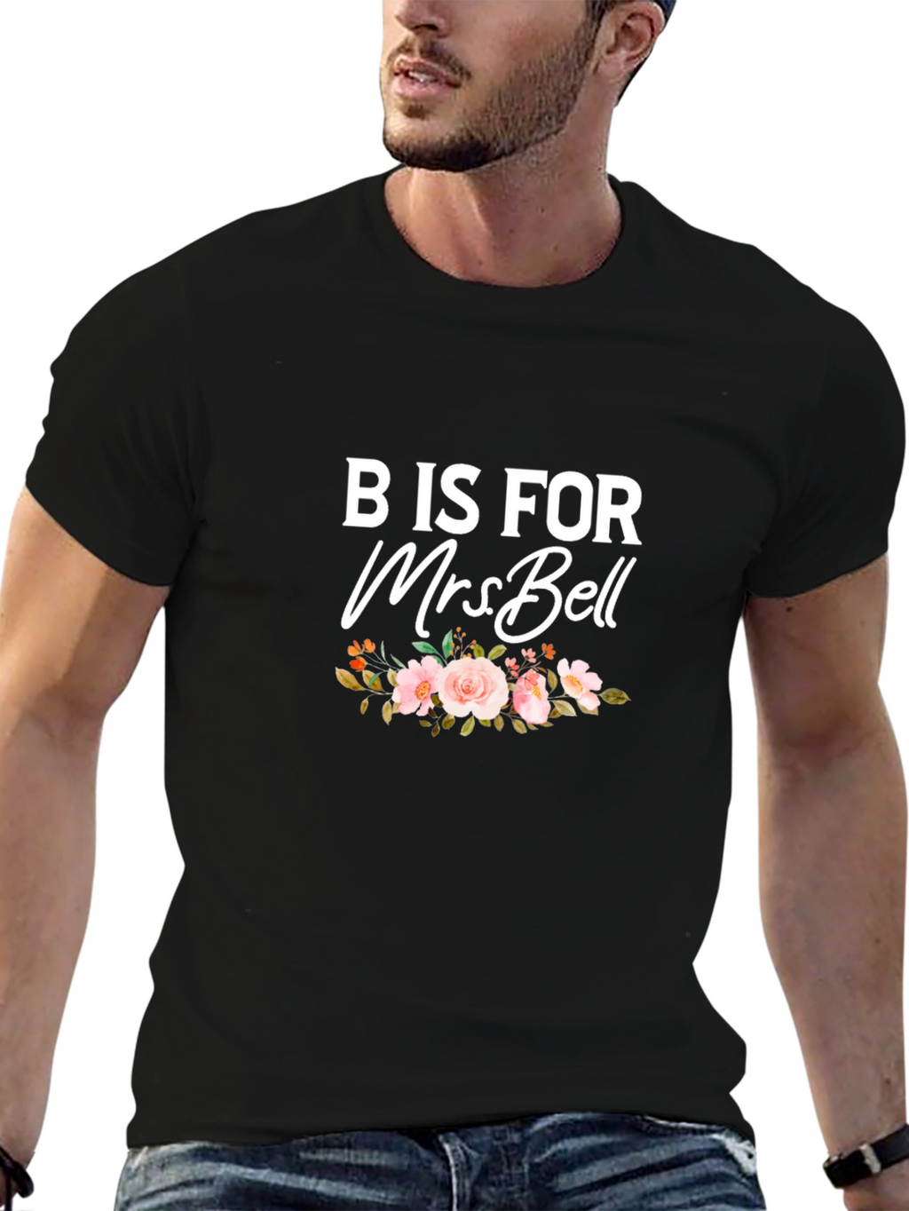 B is for Mrs Bell Floral T-Shirt