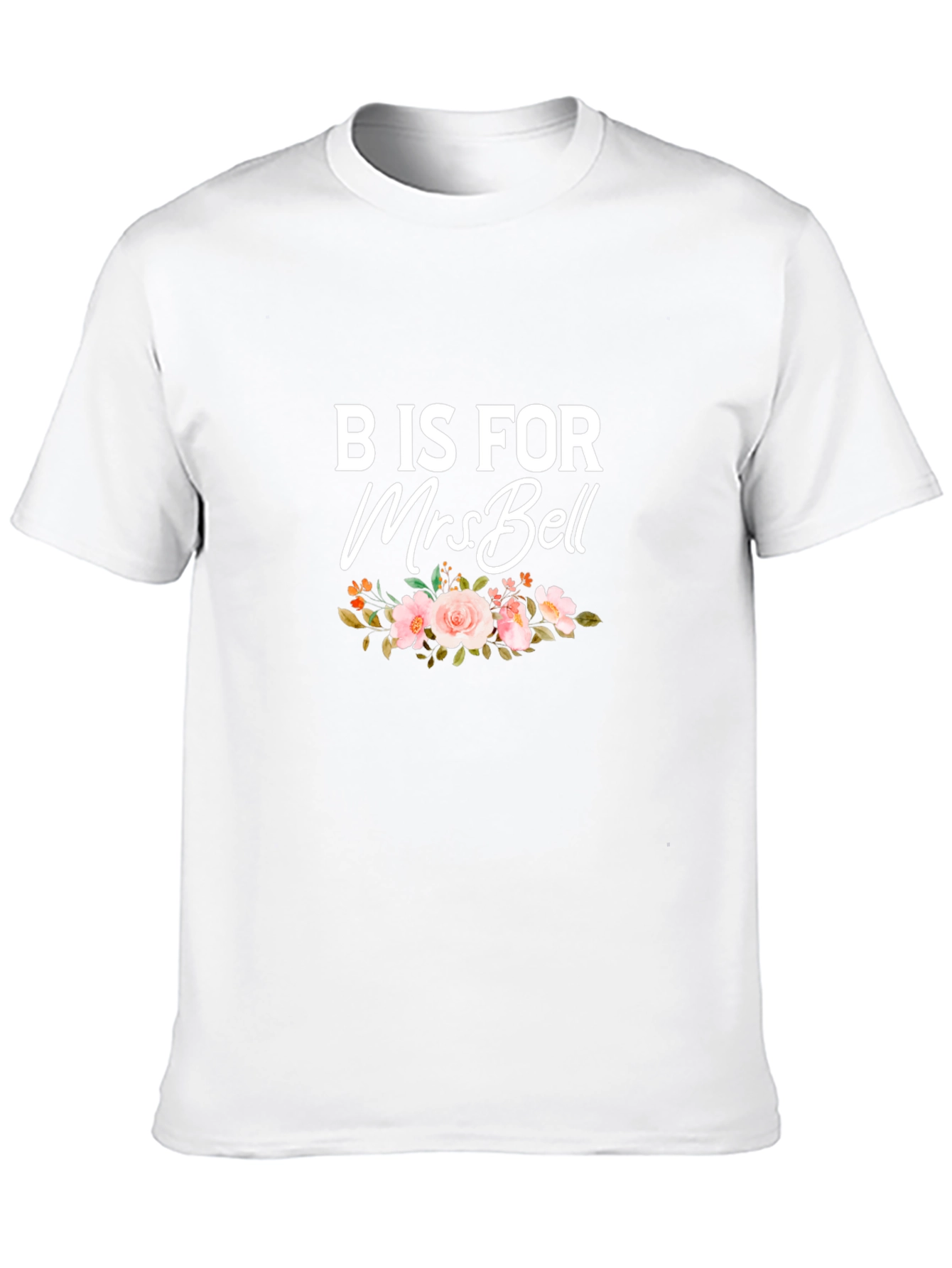 B is for Mrs Bell Floral T-Shirt
