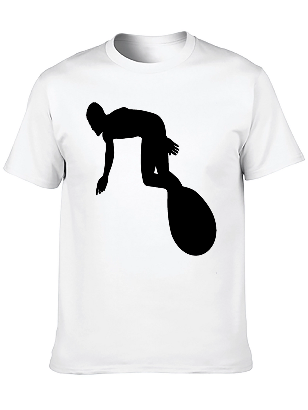 Surfer Silhouette Black T-Shirt
