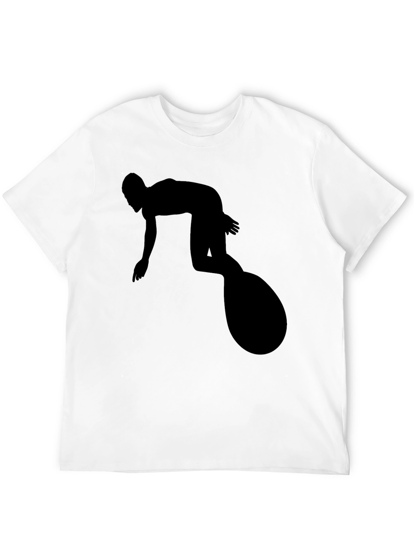 Surfer Silhouette Black T-Shirt