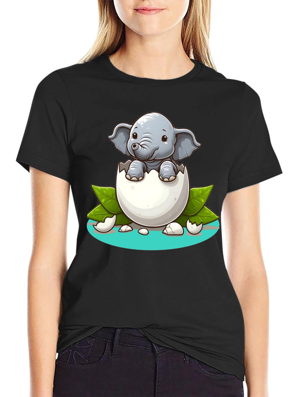 Cute Elephant Hatching T-Shirt - Unisex Graphic Tee
