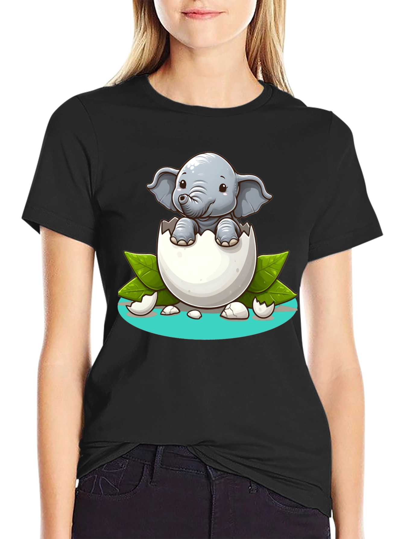 Cute Elephant Hatching T-Shirt - Unisex Graphic Tee