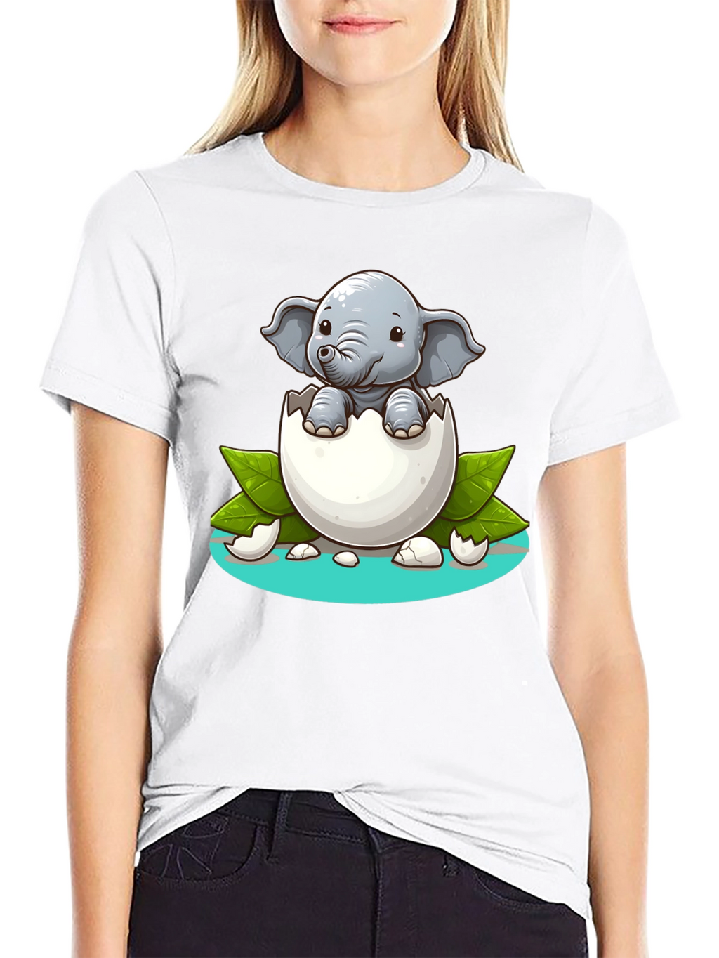 Cute Elephant Hatching T-Shirt - Unisex Graphic Tee