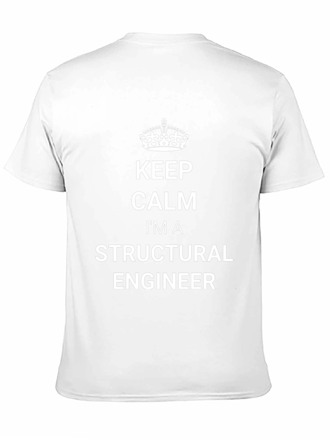 Keep Calm Structural Engineer Black T-Shirt