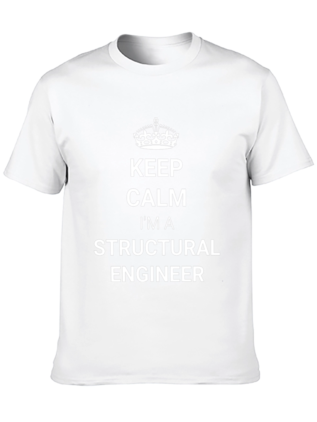 Keep Calm Structural Engineer Black T-Shirt