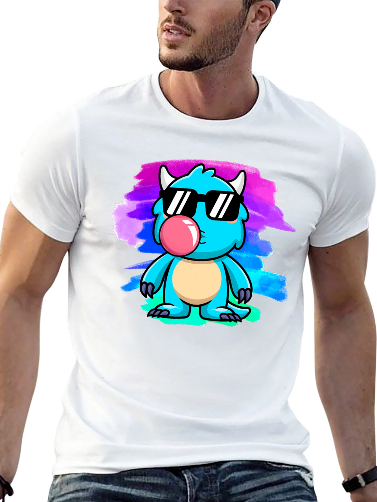 Monster T-Shirt with Sunglasses