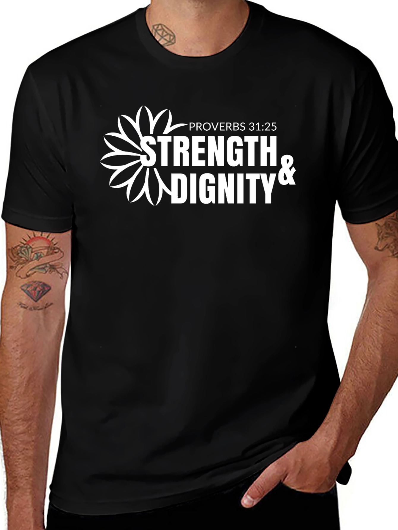 Strength & Dignity T-Shirt - Proverbs 31:25