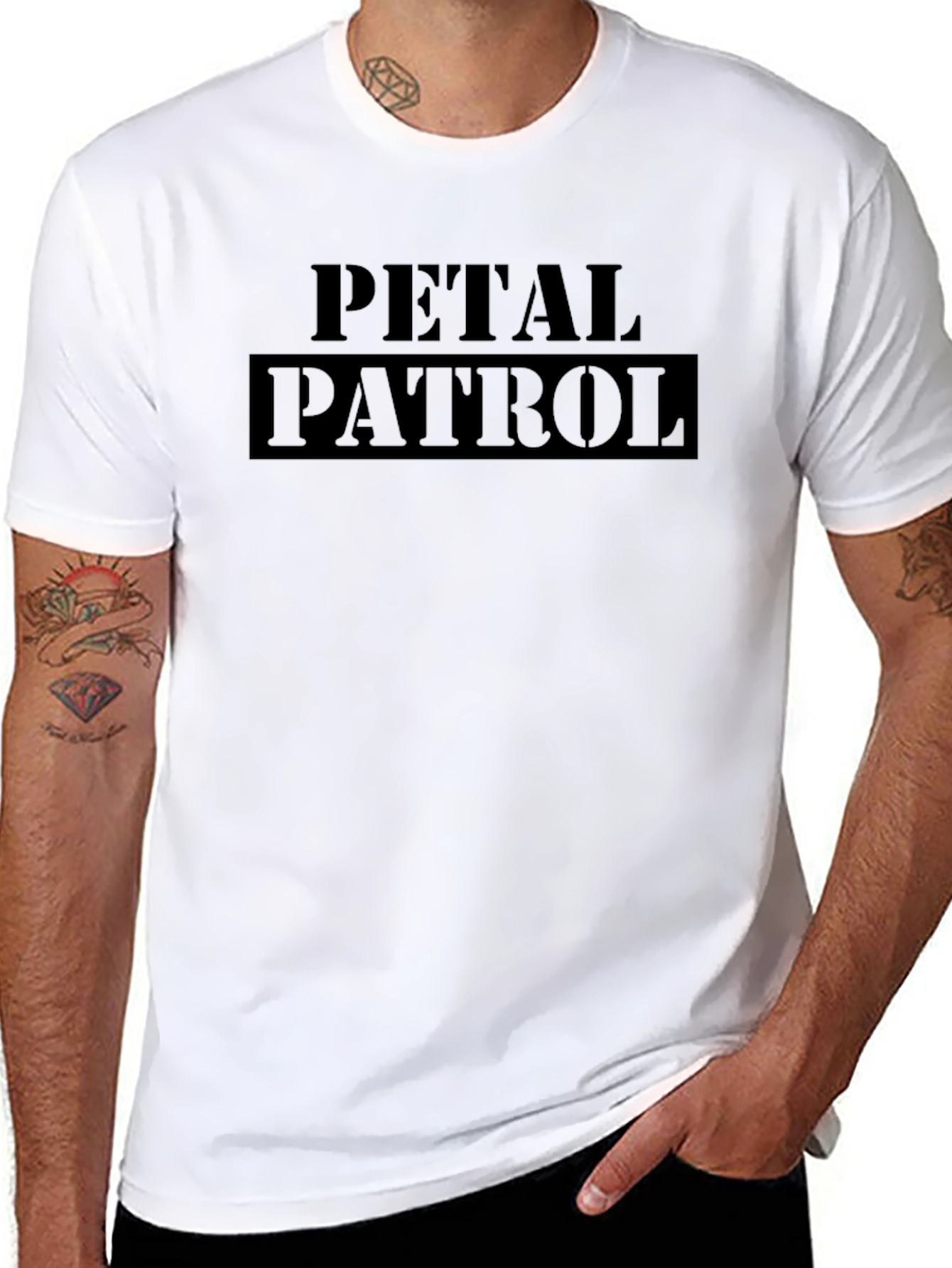 Petal Patrol Black Graphic T-Shirt