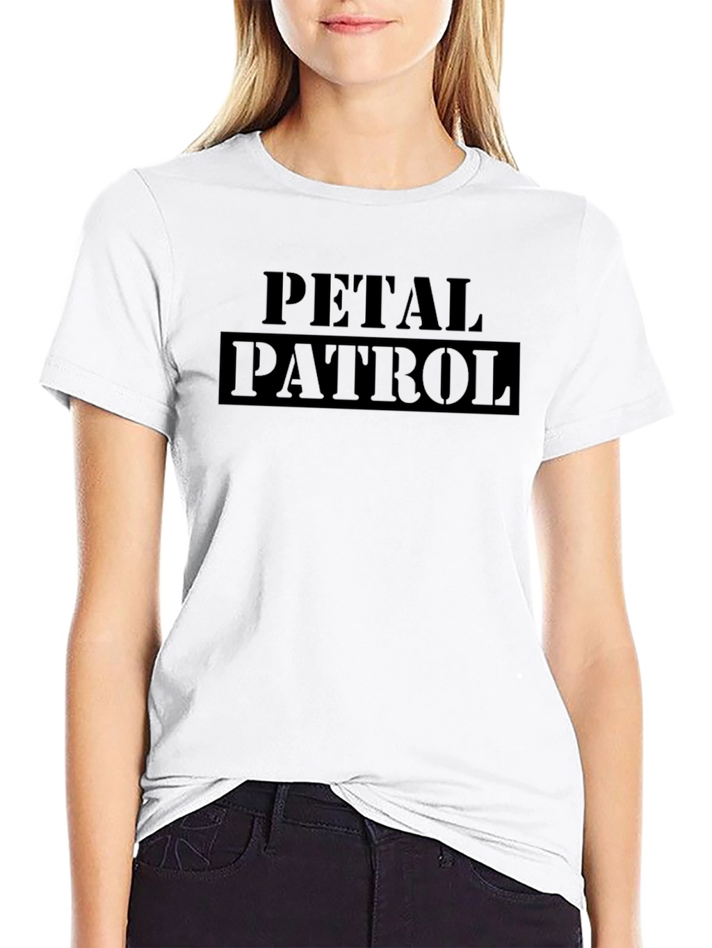 Petal Patrol Black Graphic T-Shirt