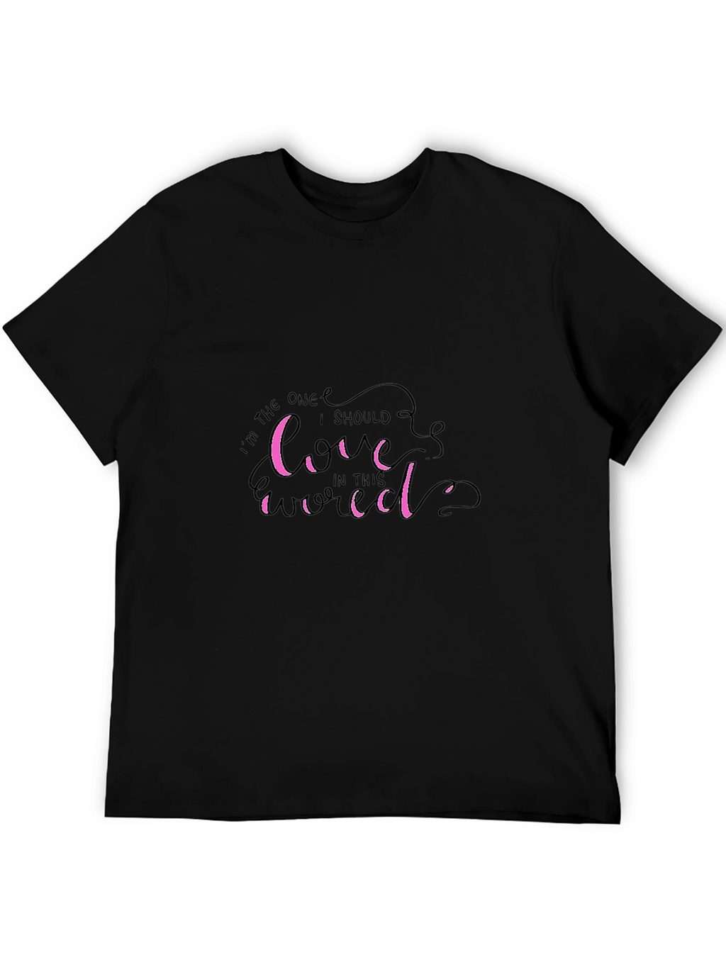 Love Yourself First Graphic Tee - Stylish Black T-Shirt