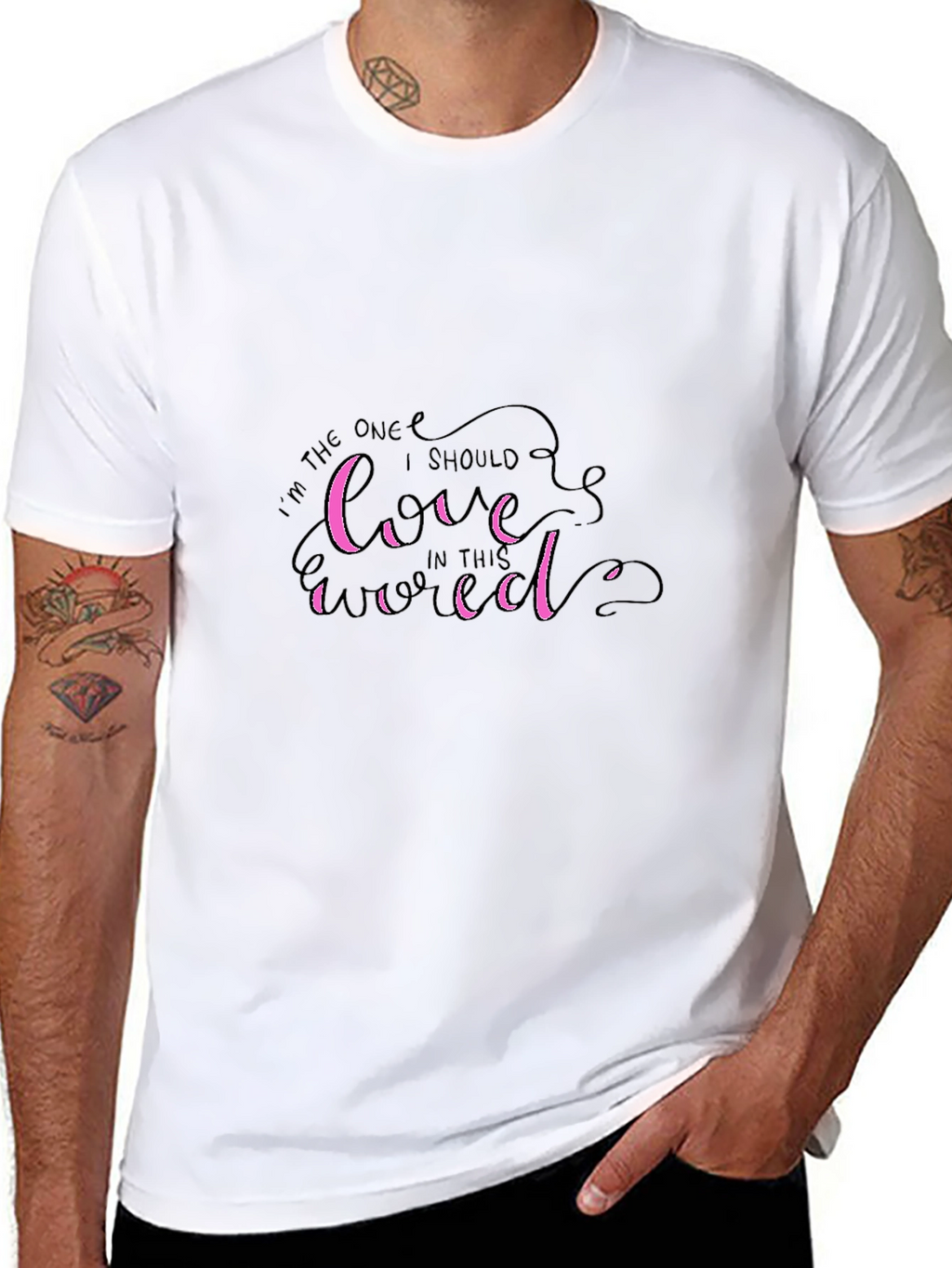 Love Yourself First Graphic Tee - Stylish Black T-Shirt