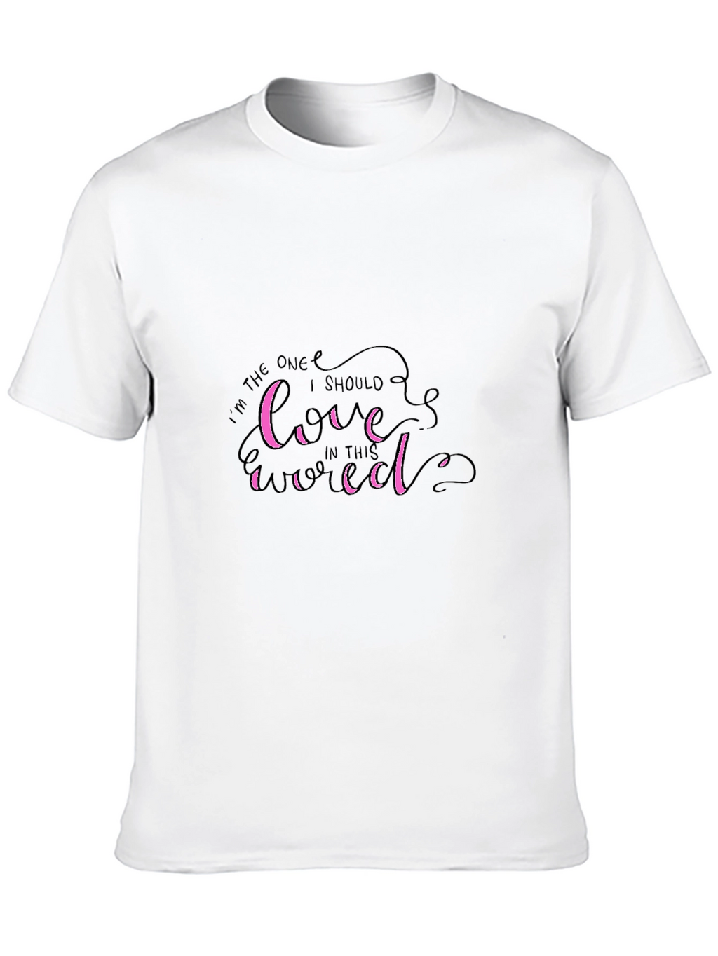 Love Yourself First Graphic Tee - Stylish Black T-Shirt