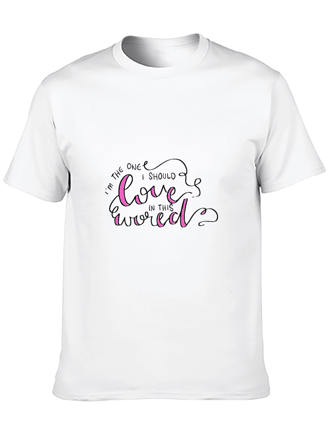 Love Yourself First Graphic Tee - Stylish Black T-Shirt