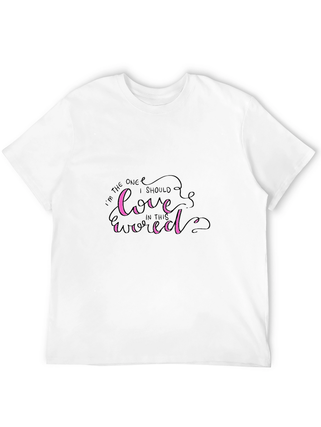 Love Yourself First Graphic Tee - Stylish Black T-Shirt