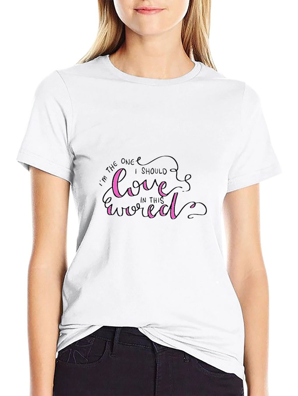 Love Yourself First Graphic Tee - Stylish Black T-Shirt