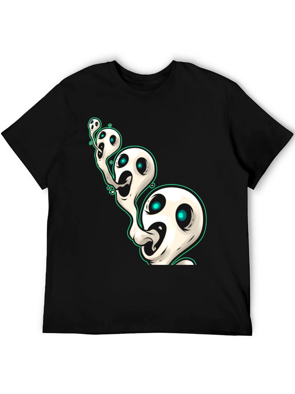 Ghostly Spirits Graphic Tee - Spooky & Stylish