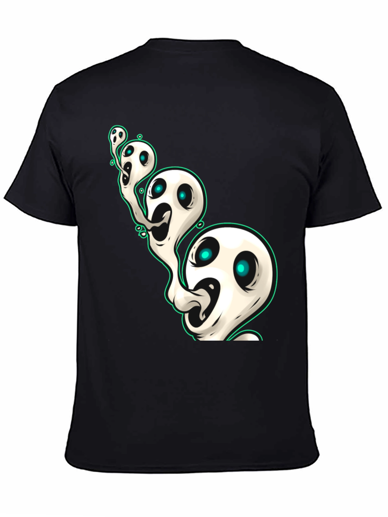 Ghostly Spirits Graphic Tee - Spooky & Stylish