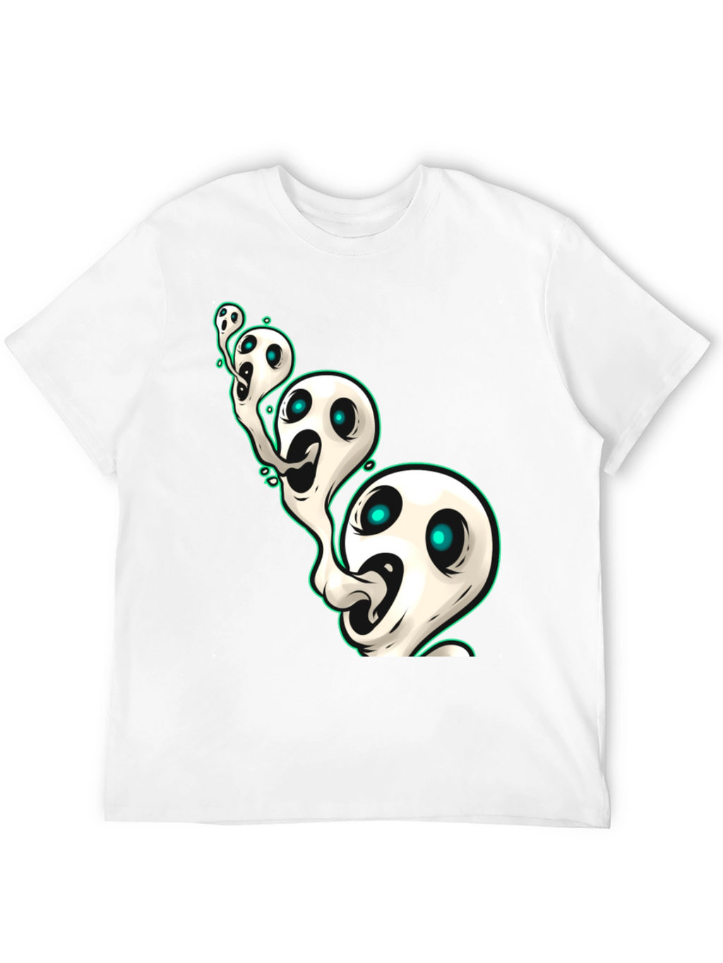 Ghostly Spirits Graphic Tee - Spooky & Stylish
