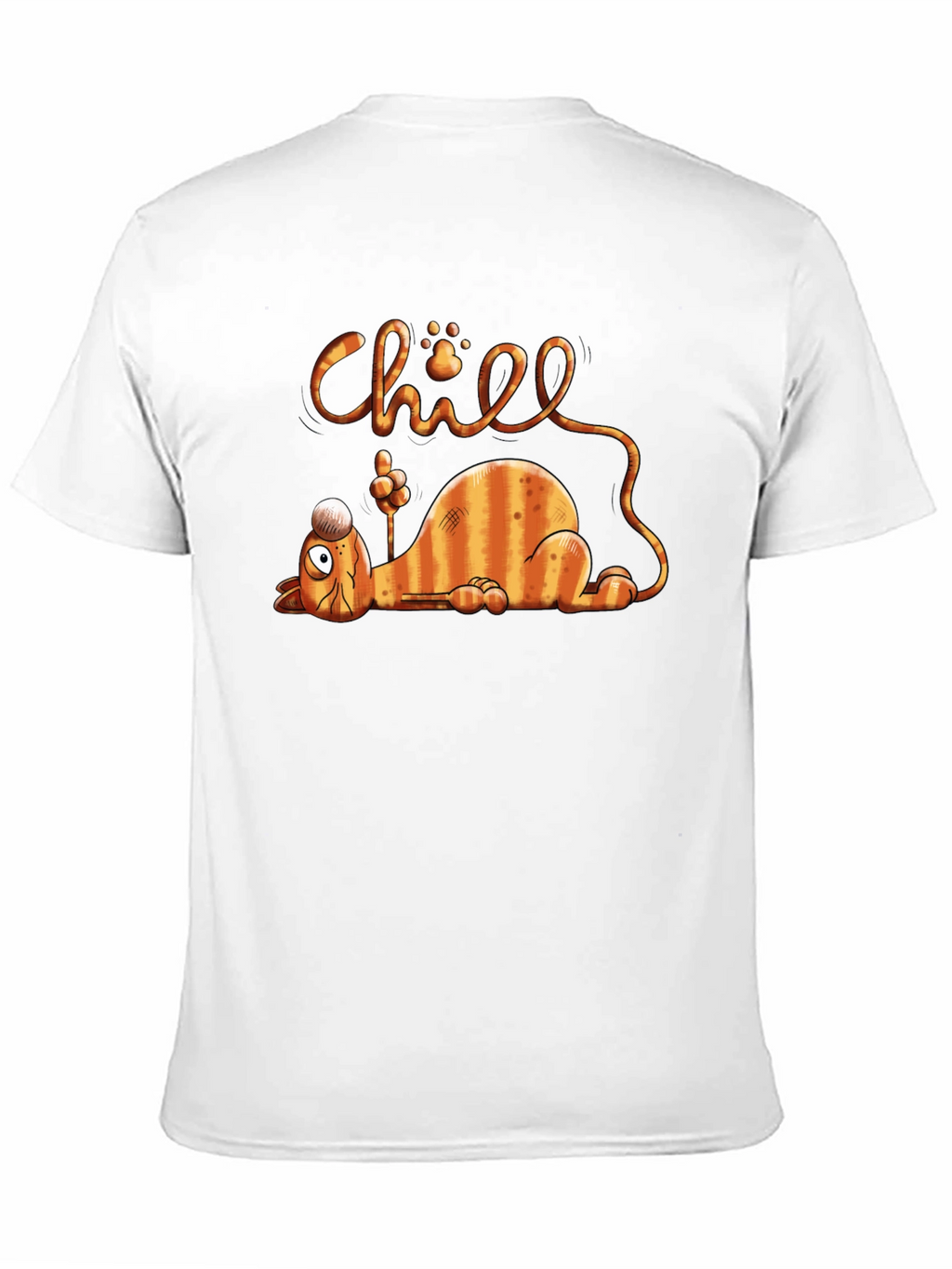 Chill Cat Graphic T-Shirt - Relaxed Fit