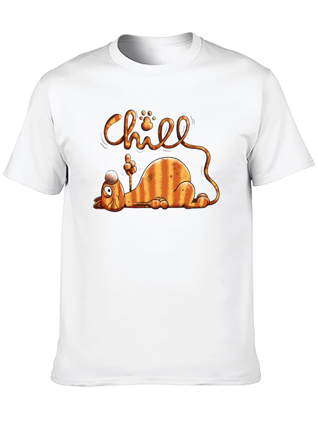 Chill Cat Graphic T-Shirt - Relaxed Fit