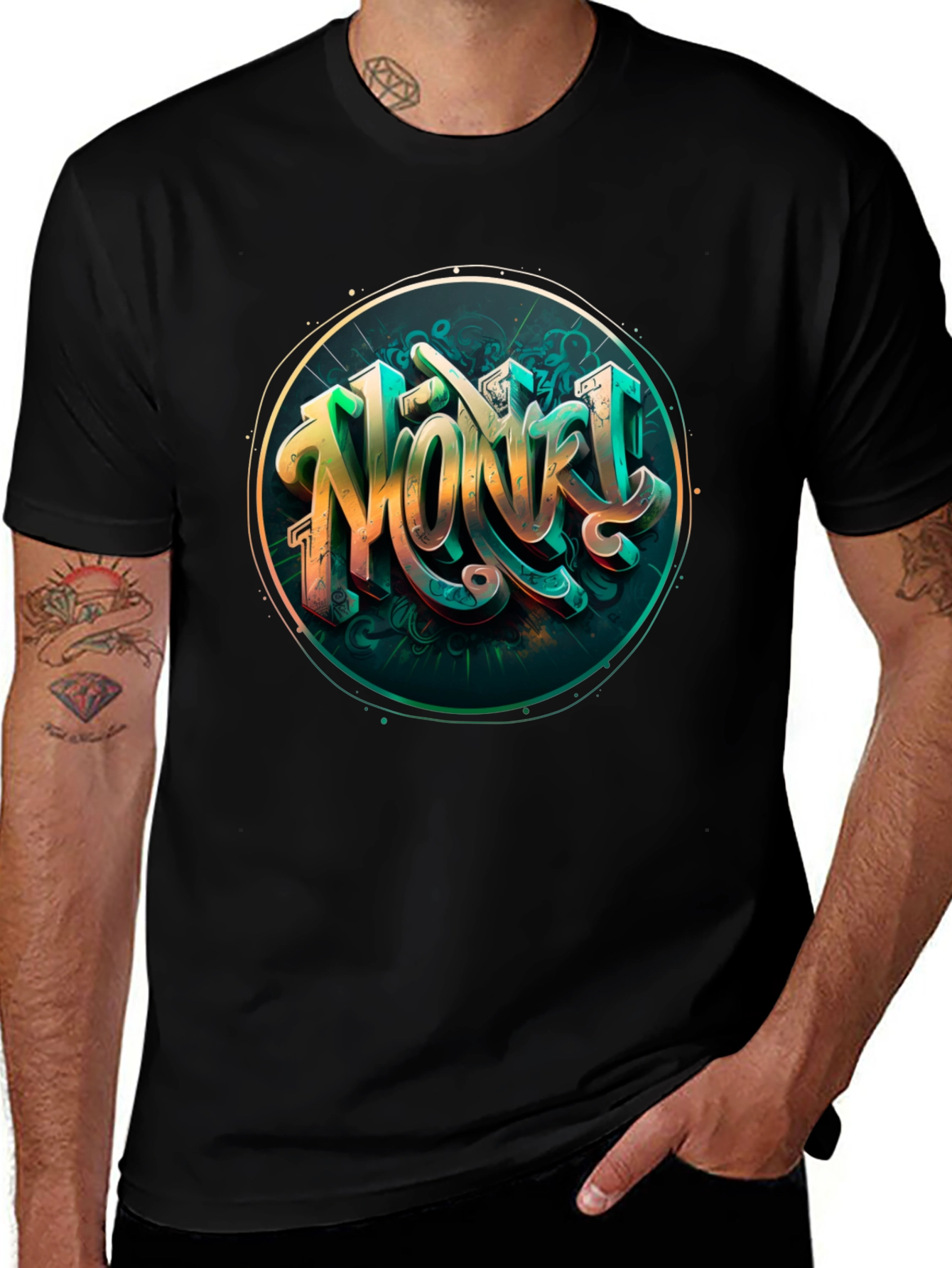 Novelty Graphic Tee - Unique Design