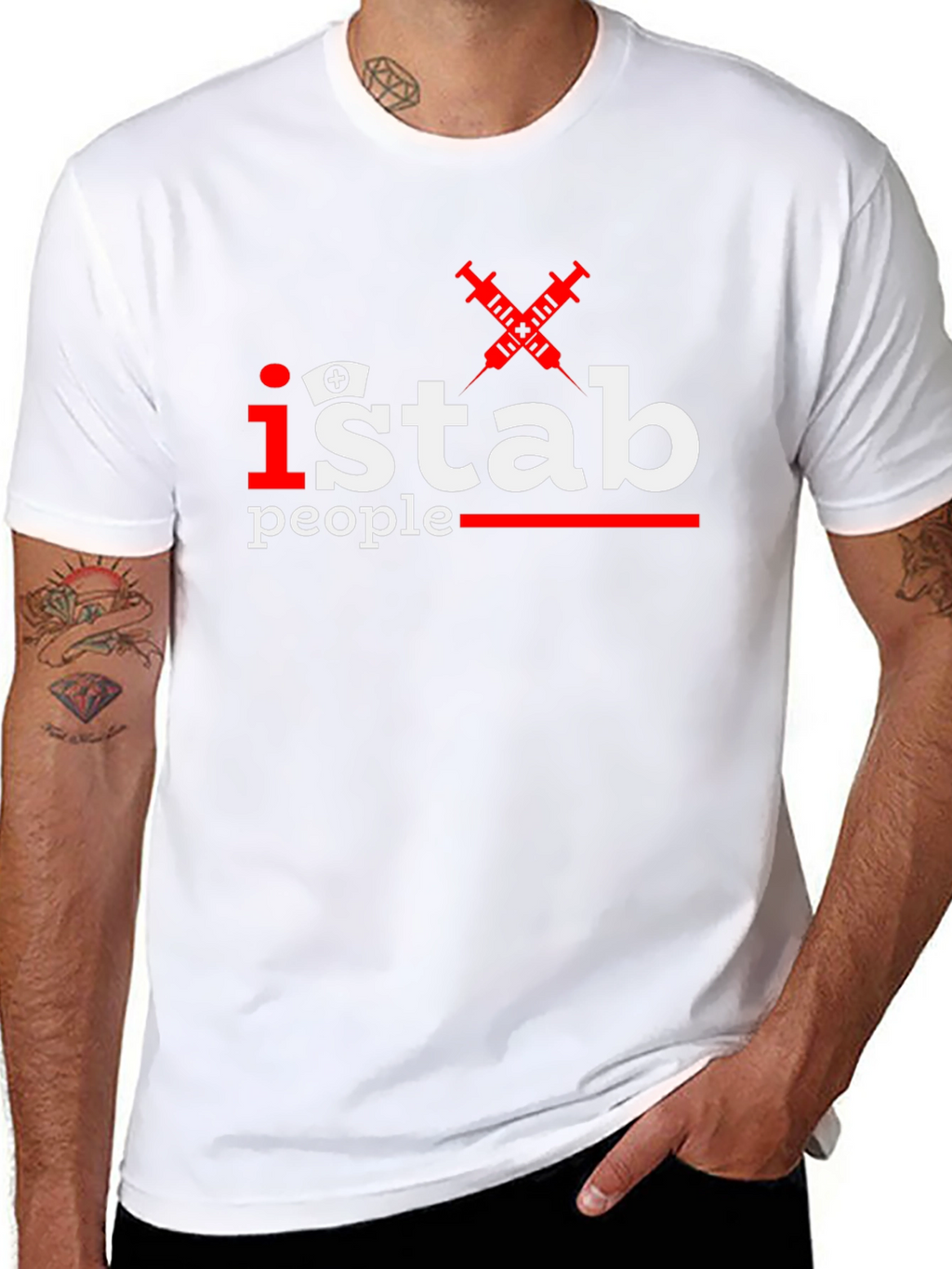 I Stab People Funny Nurse T-Shirt