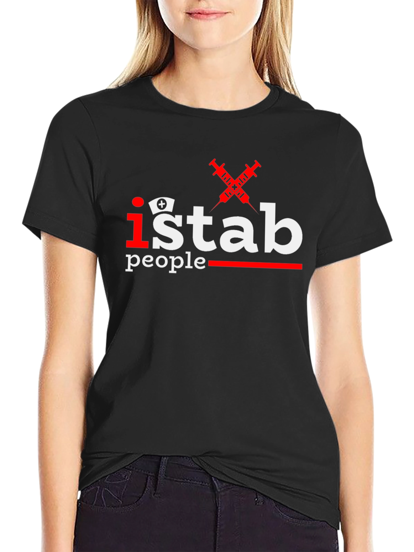I Stab People Funny Nurse T-Shirt
