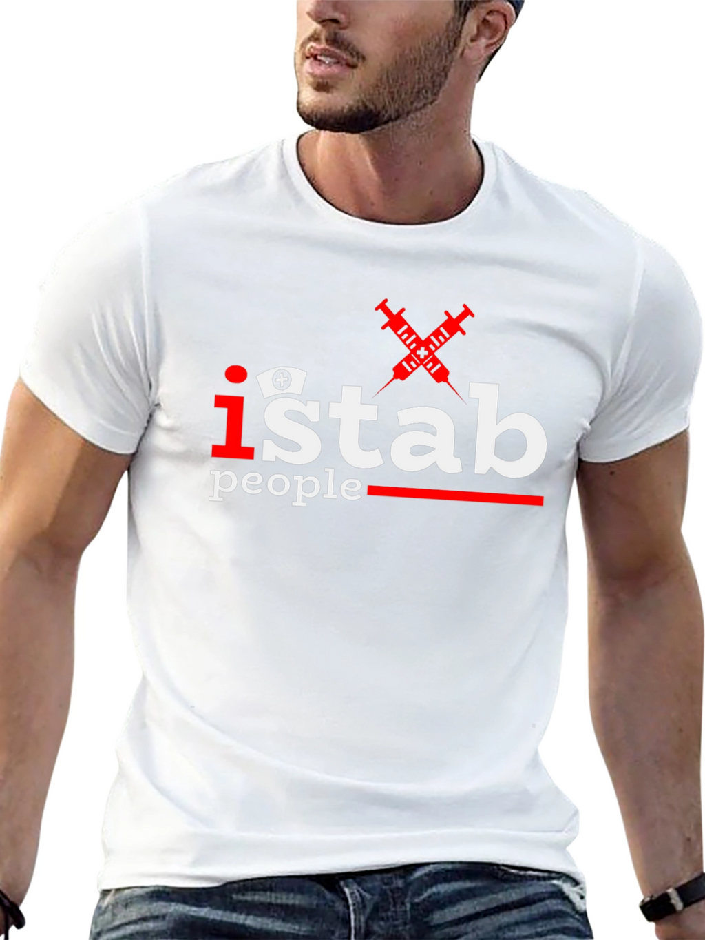 I Stab People Funny Nurse T-Shirt