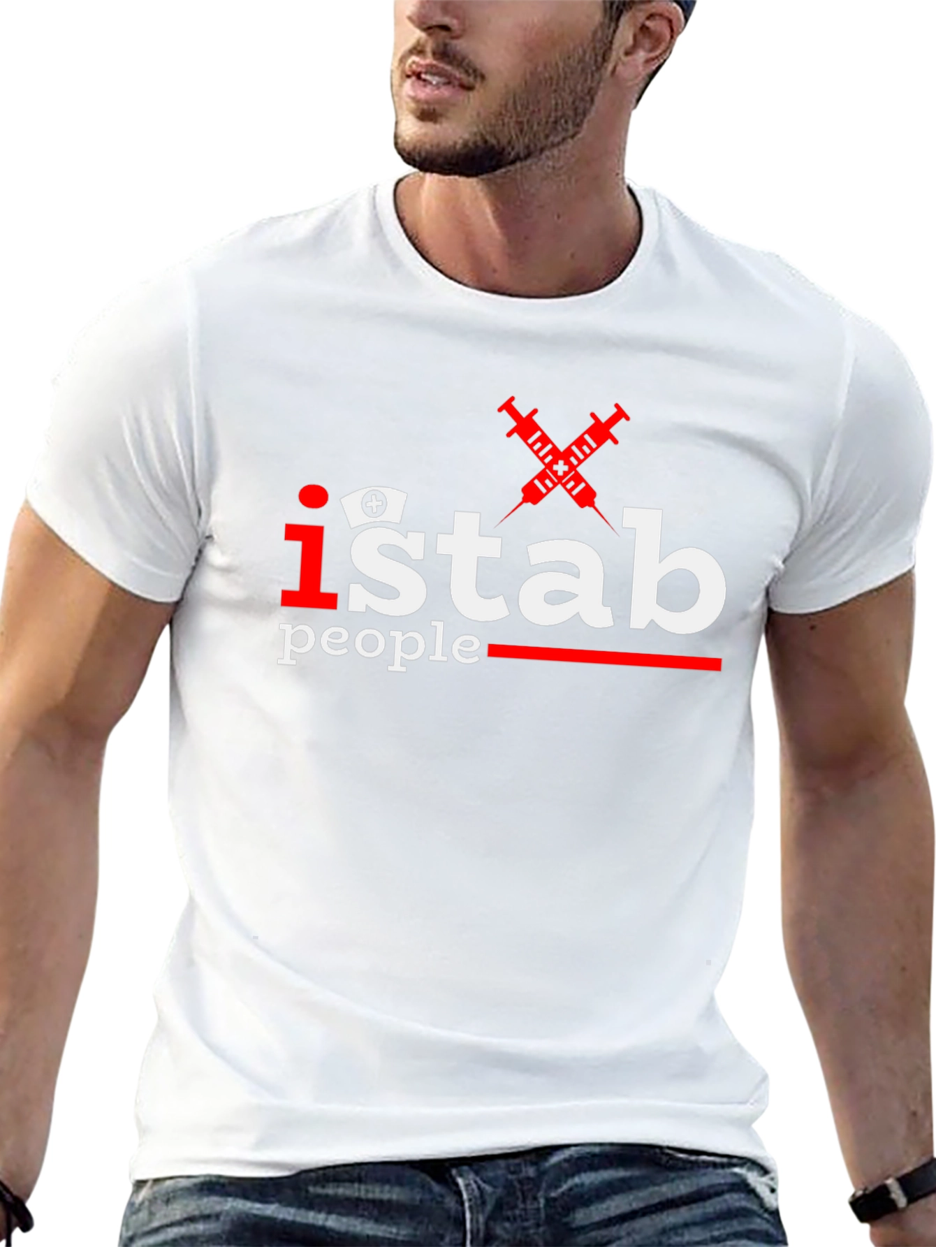 I Stab People Funny Nurse T-Shirt