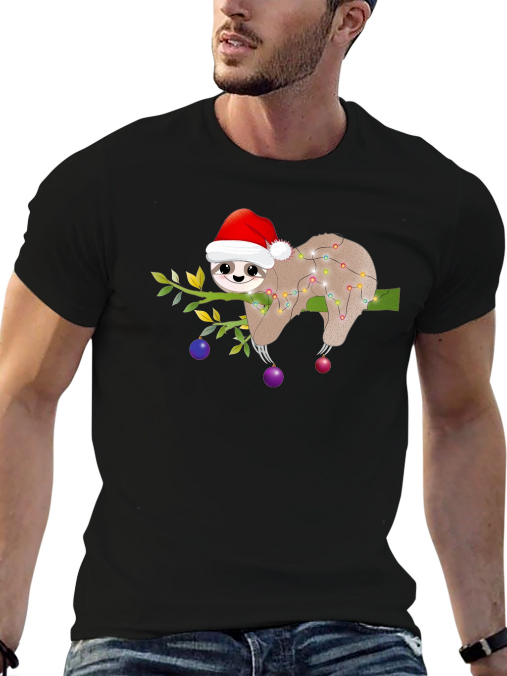 Christmas Sloth T-Shirt - Holiday Party Ready