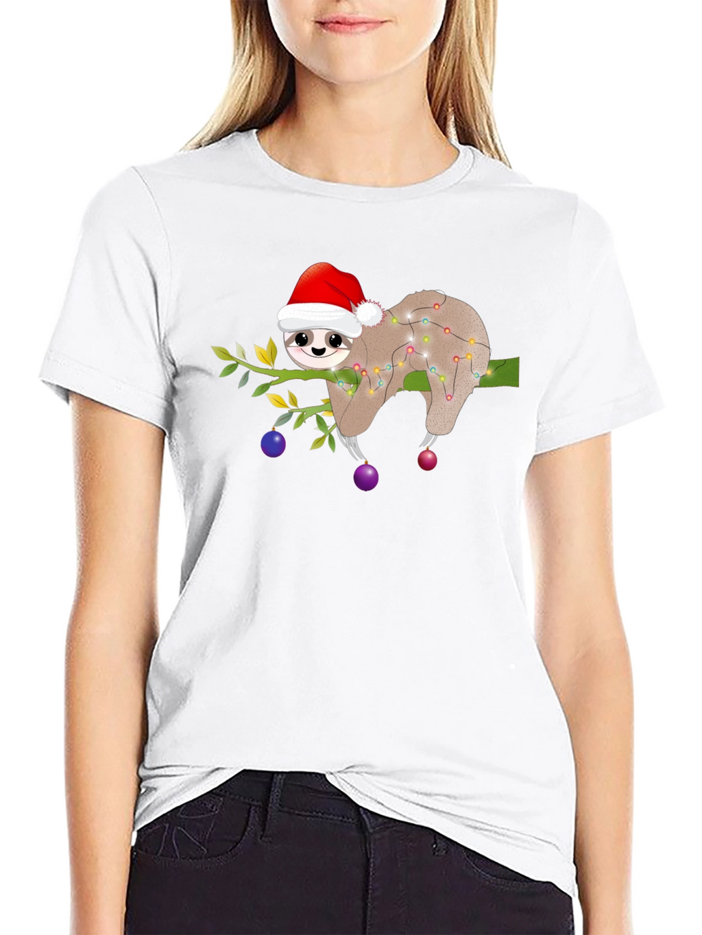 Christmas Sloth T-Shirt - Holiday Party Ready