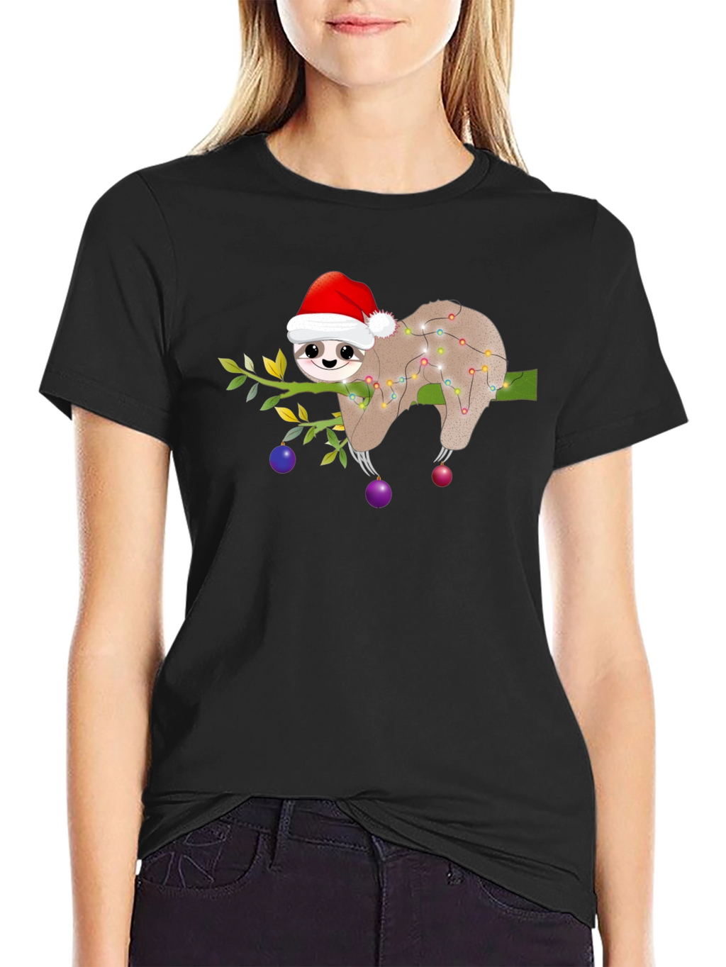 Christmas Sloth T-Shirt - Holiday Party Ready
