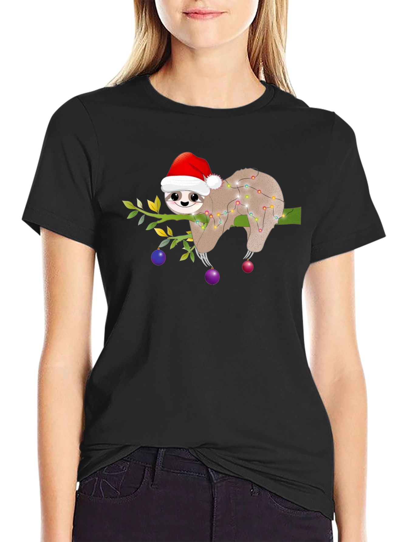 Christmas Sloth T-Shirt - Holiday Party Ready
