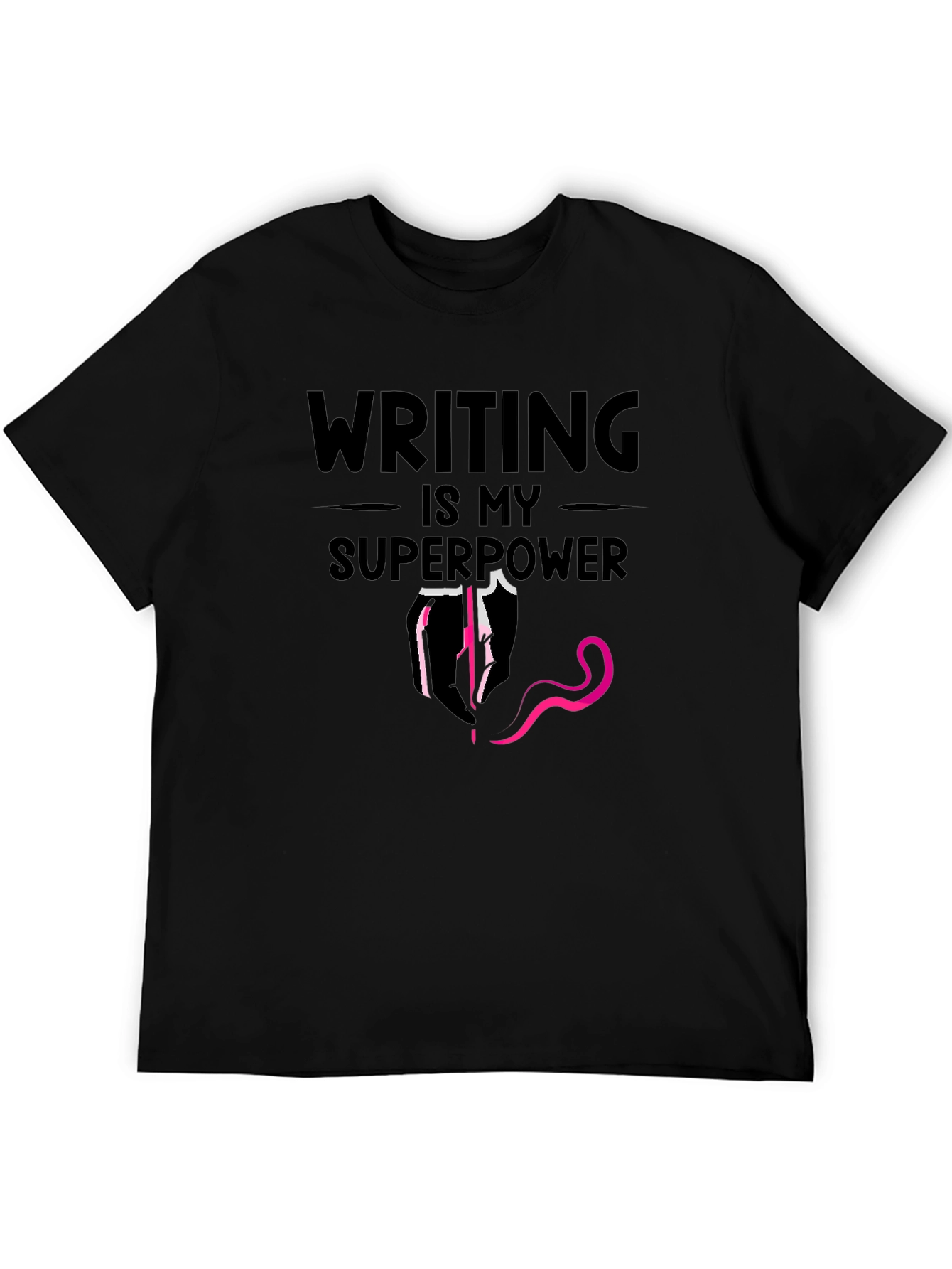 Writing is My Superpower Graphic T-Shirt