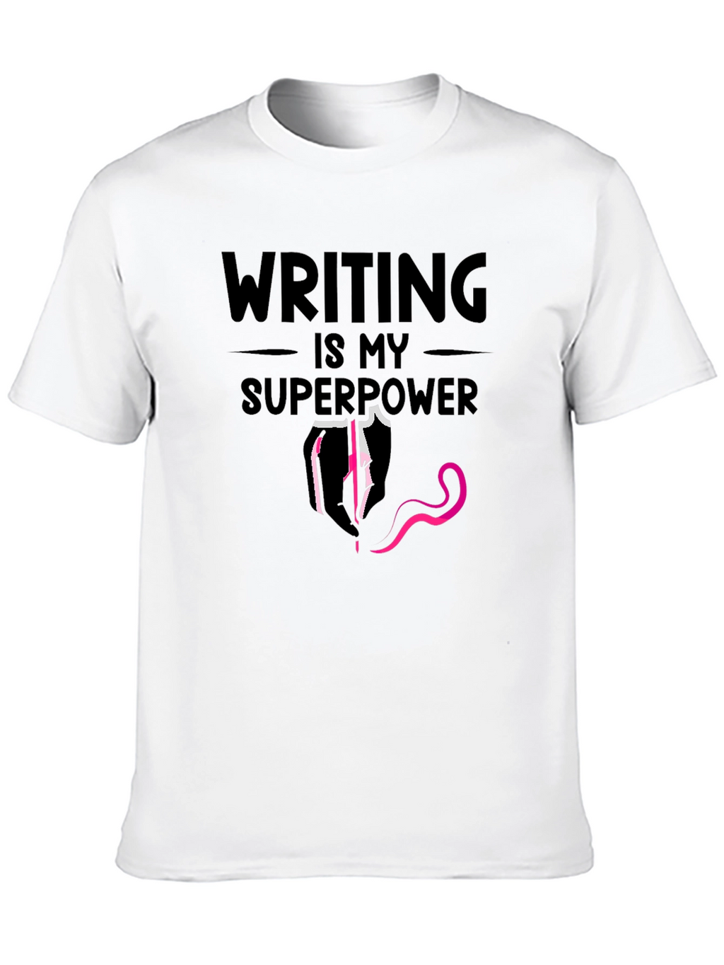 Writing is My Superpower Graphic T-Shirt