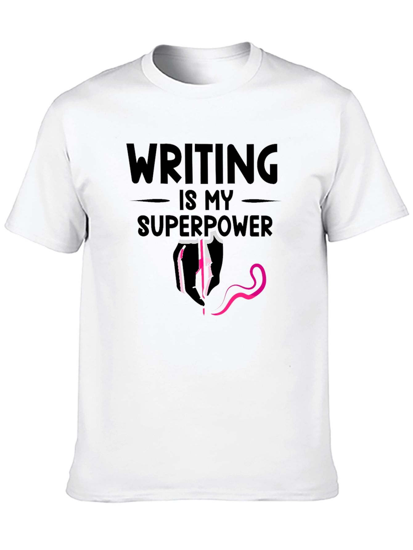 Writing is My Superpower Graphic T-Shirt