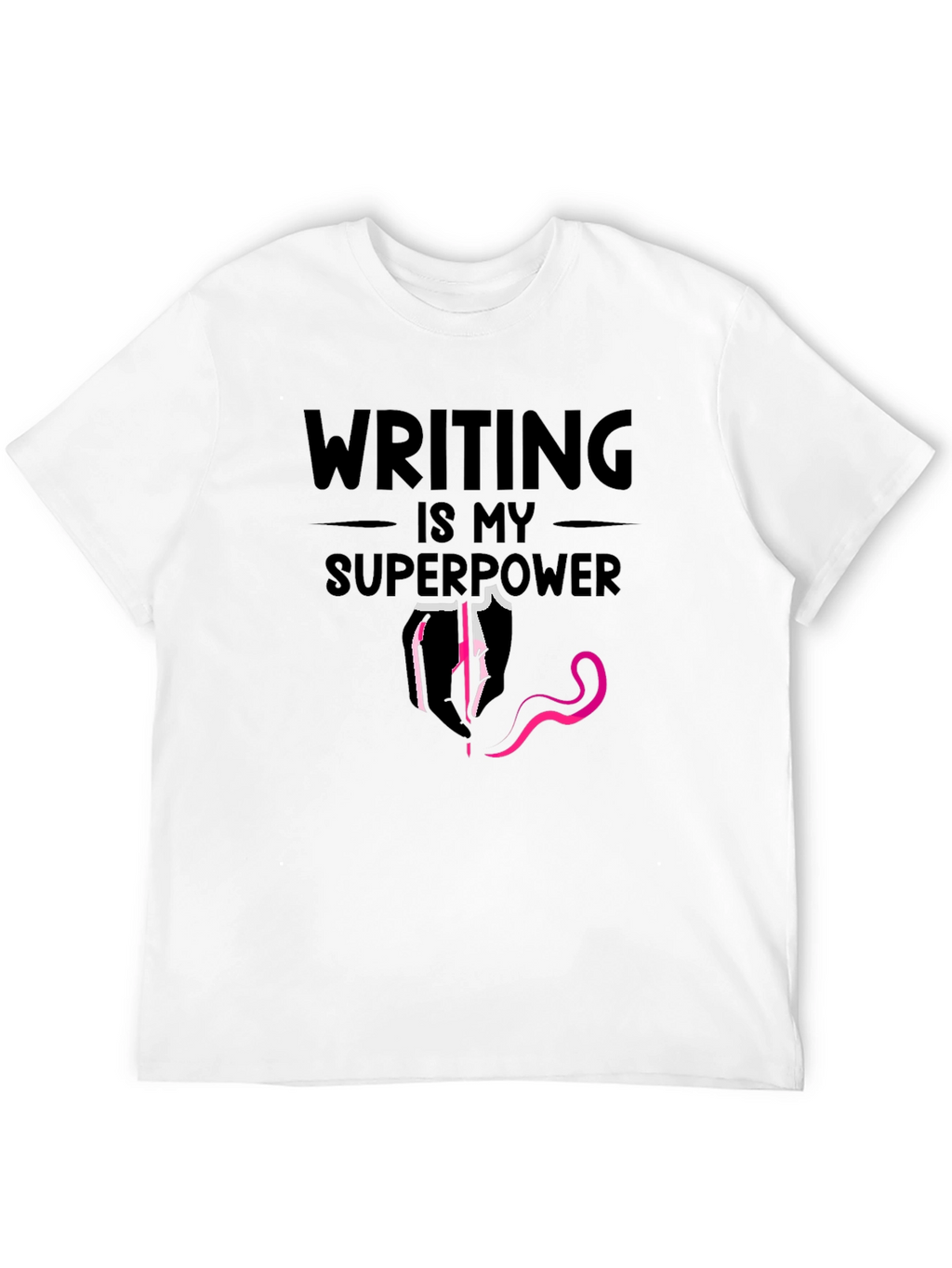 Writing is My Superpower Graphic T-Shirt