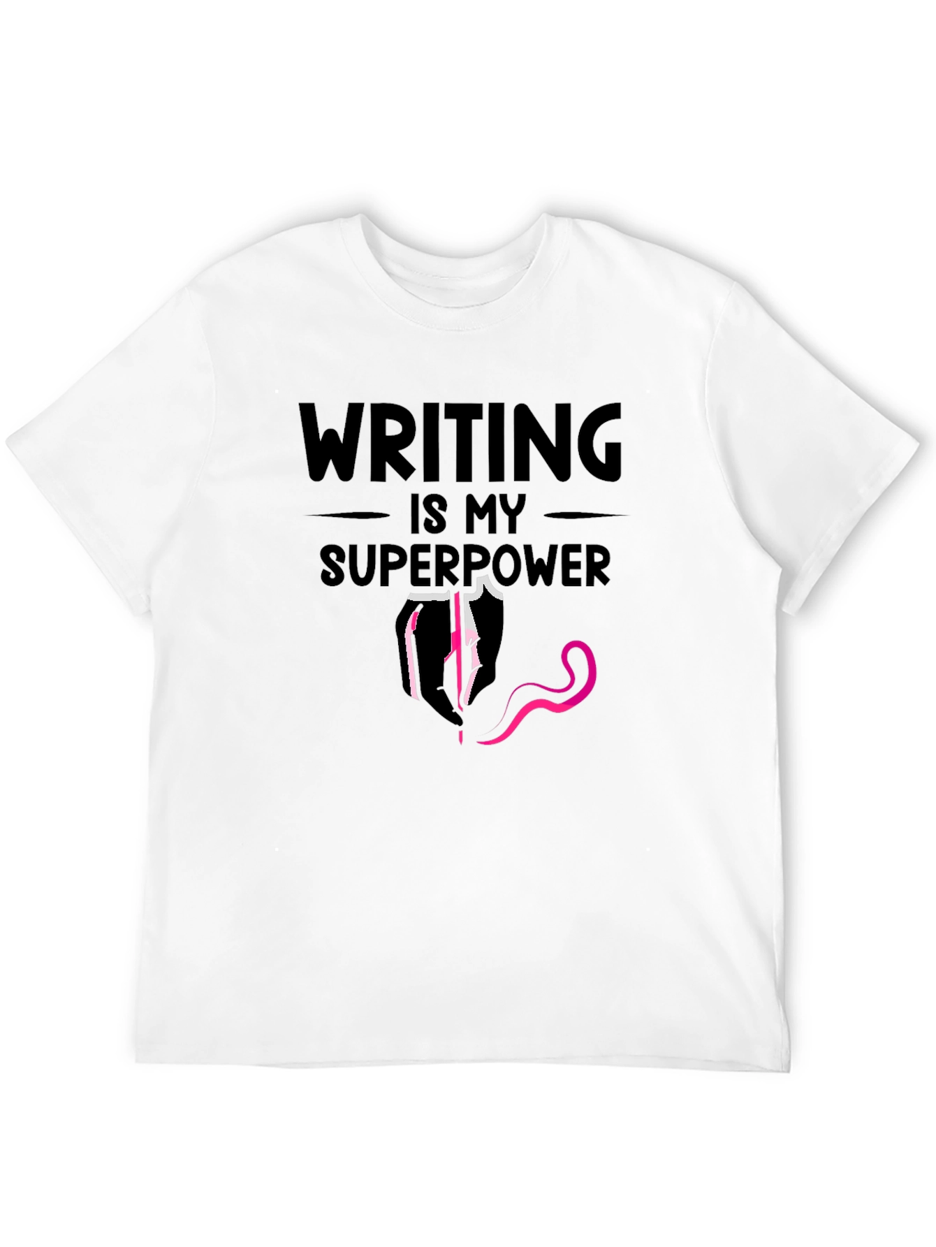 Writing is My Superpower Graphic T-Shirt